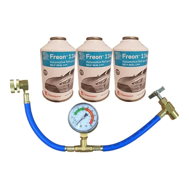 R-134a Refrigerant - 3-Pack (12oz Self-Sealing Cans), MVAC Use